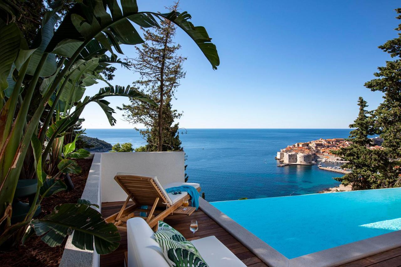 Villa T Dubrovnik - Wellness And Spa Luxury Villa With Spectacular Old Town View エクステリア 写真